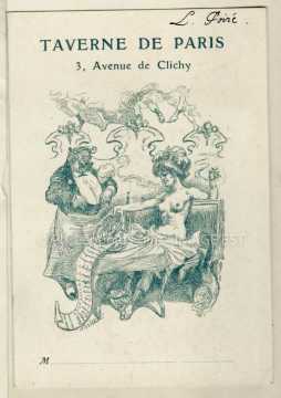 Illustration d'un menu (Paris)